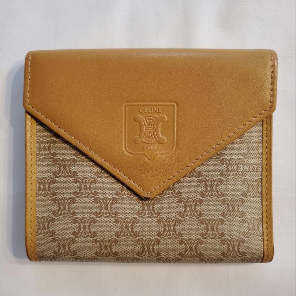Celine Tan and Beige Wallet